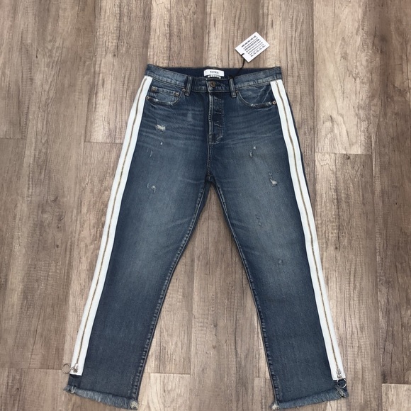 PISTOLA CHARLIE HIGH RISE STRAIGHT LEG, My Way, Side white zipper, Raw hem ๐ - Picture 10 of 17